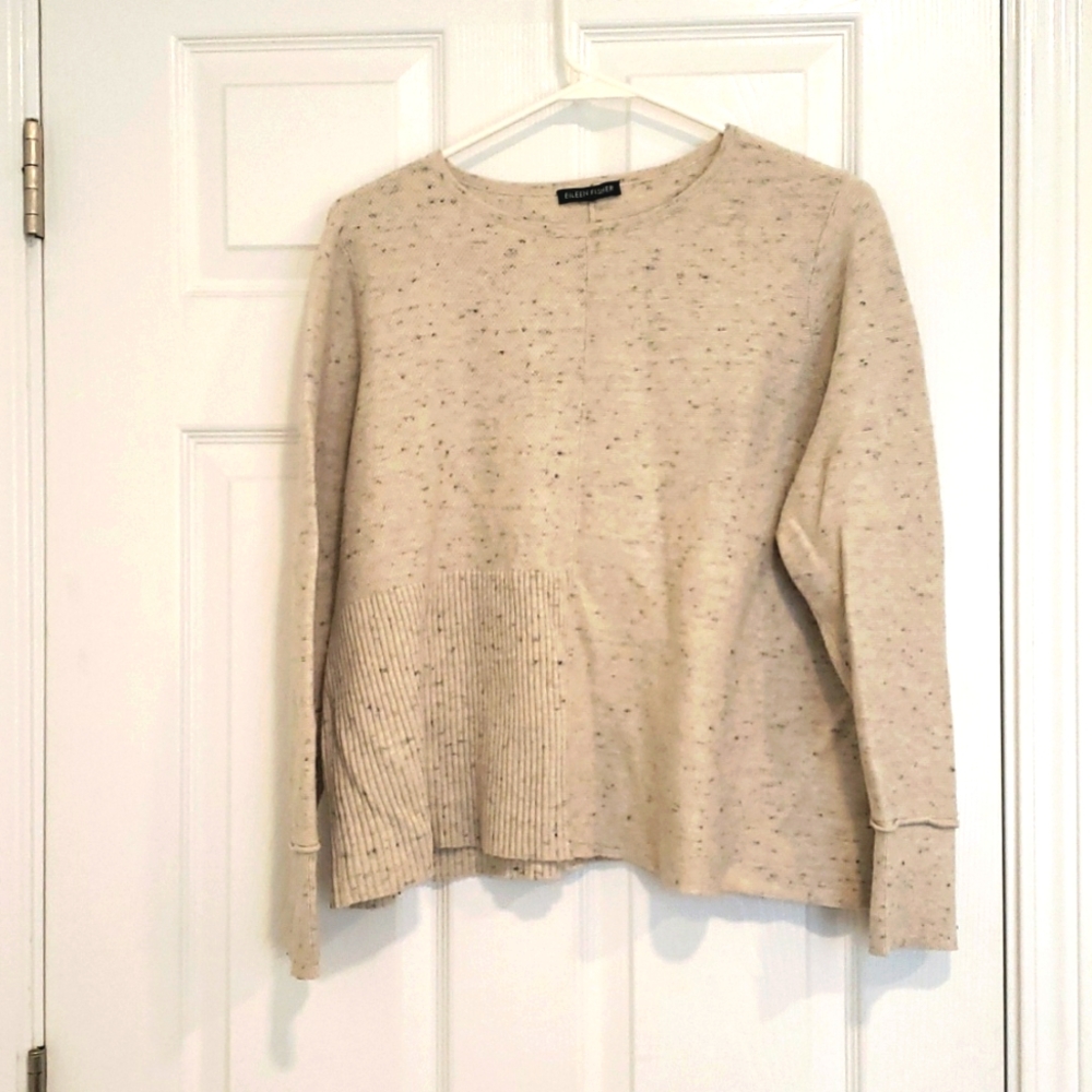 Eileen Fisher Cotton/Wool Blend Sweater (M/L)